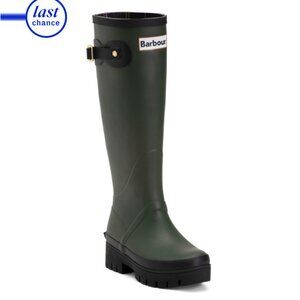 BARBOUR Olive/black Waterproof Snowdon Storm Boots